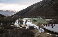 Sjö i Huanglong royaltyfria foton Sjö i Huanglong royaltyfria foton