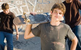 Skateboarder teenager fotografia stock Skateboarder teenager fotografia stock