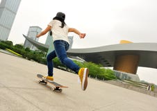 Skateboarding At City Royalty Free Stock Photo