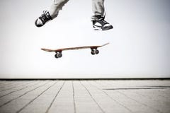 Skater making an olli stock images Skater making an olli stock images