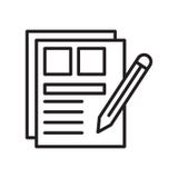 Sketch icon vector isolated on white background, Sketch sign , l stock illustration Sketch icon vector isolated on white background, Sketch sign , l stock illustration