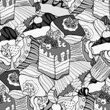 Sketches of desserts. Collection of desserts. Sketches of desserts hand-drawn. Seamless patten.Vector illustration royalty free illustration Sketches of desserts. Collection of desserts. Sketches of desserts hand-drawn. Seamless patten.Vector illustration royalty free illustration