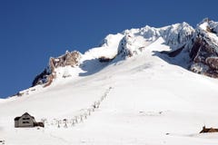 Ski Lift On Mount Hood. Stock Image
