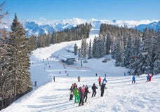 Ski Resort Zell Am See Stock Image