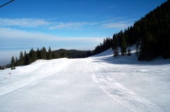 Ski slope royalty free stock photography Ski slope royalty free stock photography