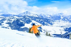 Ski supérieur de femme image libre de droits Ski supérieur de femme image libre de droits