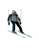 Skier Isolated On White Stock Photo