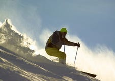 Free Skier On The Mountain Stock Photos - 3612683