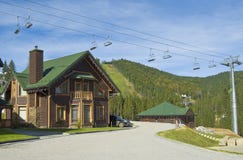 Skiing Resort In The Summer Time Stock Image