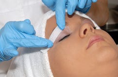 Skincare hair removal at day spa