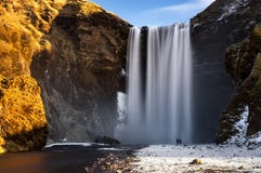 Skogafoss sunrise royalty free stock photos Skogafoss sunrise royalty free stock photos