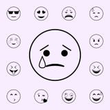 Skriksymbol Universell upps?ttning f?r Emoji symboler f?r reng?ringsduk och mobil stock illustrationer Skriksymbol Universell upps?ttning f?r Emoji symboler f?r reng?ringsduk och mobil stock illustrationer