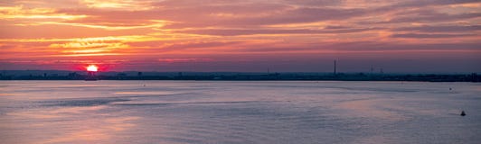 Skrovhamn på solnedgången, England - Förenade kungariket arkivfoto Skrovhamn på solnedgången, England - Förenade kungariket arkivfoto