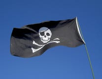 Skull and Crossbones Flag stock photo Skull and Crossbones Flag stock photo