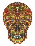 Skull Stained Glass. Royalty Free Stock Photos
