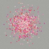 Skutek walentynek confetti łatwi używać 10 eps ilustracji Skutek walentynek confetti łatwi używać 10 eps ilustracji