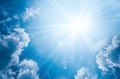 Sky with clouds and sun Stock Photography Sky with clouds and sun Stock Photography