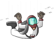 Skydiver royalty-vrije illustratie Skydiver royalty-vrije illustratie
