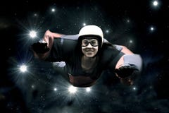 Skydiver против звёздного неба Skydiver против звёздного неба