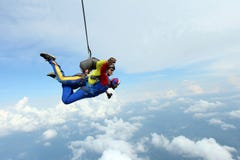 skydiving Διαδοχικό άλμα Εκπαιδευτικός και ινδικός επιβάτης στοκ φωτογραφίες skydiving Διαδοχικό άλμα Εκπαιδευτικός και ινδικός επιβάτης στοκ φωτογραφίες