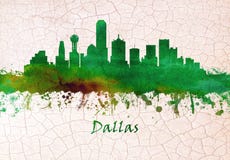 Dallas Texas skyline royalty free illustration Dallas Texas skyline royalty free illustration