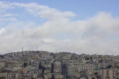 Skyline de Amman Jordânia foto de stock Skyline de Amman Jordânia foto de stock