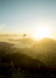 Skyline of Rio de Janeiro with Sugarloaf mountain Royalty Free Stock Images Skyline of Rio de Janeiro with Sugarloaf mountain Royalty Free Stock Images