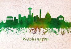 Washington DC skyline stock illustration Washington DC skyline stock illustration