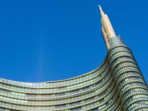 Skyscraper top in Milan Stock Image Skyscraper top in Milan Stock Image