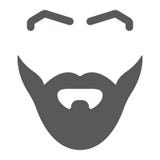 Skägg- och mustaschskårasymbol, barberare och frisyr, manligt hårtecken, vektordiagram, en fast modell på ett vitt stock illustrationer Skägg- och mustaschskårasymbol, barberare och frisyr, manligt hårtecken, vektordiagram, en fast modell på ett vitt stock illustrationer