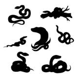 Slang vastgestelde vector stock illustratie Slang vastgestelde vector stock illustratie