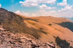 Sleep Ridge Road; Rocky Mountain National Park, Colorado stock afbeelding Sleep Ridge Road; Rocky Mountain National Park, Colorado stock afbeelding
