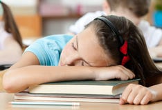Sleeping at the desk, close up royalty free stock photo Sleeping at the desk, close up royalty free stock photo