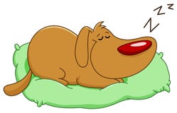 Cute Cartoon Sleeping Puppy Pillow Clipart And Illustrations Cute Cartoon Sleeping Puppy Pillow Clipart And Illustrations