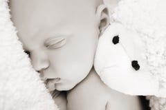 Sleeping Newborn Stock Photo