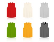 Sleeveless T-shirts Blank Templates Stock Photography Sleeveless T-shirts Blank Templates Stock Photography