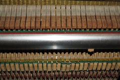 Sleutels van oude piano royalty-vrije stock afbeeldingen Sleutels van oude piano royalty-vrije stock afbeeldingen