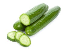 Sliced Cucumbers Royalty Free Stock Photo