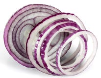 Sliced Fresh Red Onion Stock Photography