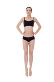 Woman with perfect body jumping stock image Woman with perfect body jumping stock image