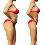 Slim woman before and after