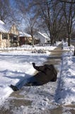 Slip, Fall on Icy Sidewalk, Home Accident