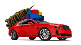 Slitta di Santa Claus royalty illustrazione gratis Slitta di Santa Claus royalty illustrazione gratis
