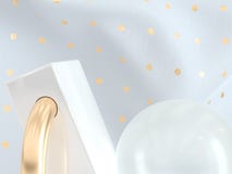 Slutet anmärker upp form för abstrakt tyg för den klara sfären vit guld- geometrisk royaltyfri fotografi Slutet anmärker upp form för abstrakt tyg för den klara sfären vit guld- geometrisk royaltyfri fotografi