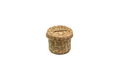 Basket weaving small cute. royalty free stock image Basket weaving small cute. royalty free stock image