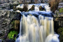 Waterfall in small river stock photos Waterfall in small river stock photos