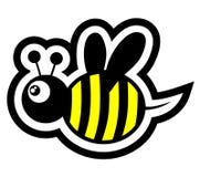 Small bee stock illustration Small bee stock illustration