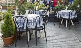 Small cafe on the streets of Tbilisi in Georgia stock photos Small cafe on the streets of Tbilisi in Georgia stock photos