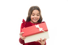 Small cute girl received holiday gift. What is inside. Best toys and christmas gifts for kids. Kid little girl in royalty free stock photos Small cute girl received holiday gift. What is inside. Best toys and christmas gifts for kids. Kid little girl in royalty free stock photos