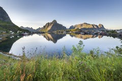 Small fishing port Reine, Lofoten Islands, Norway stock photos Small fishing port Reine, Lofoten Islands, Norway stock photos